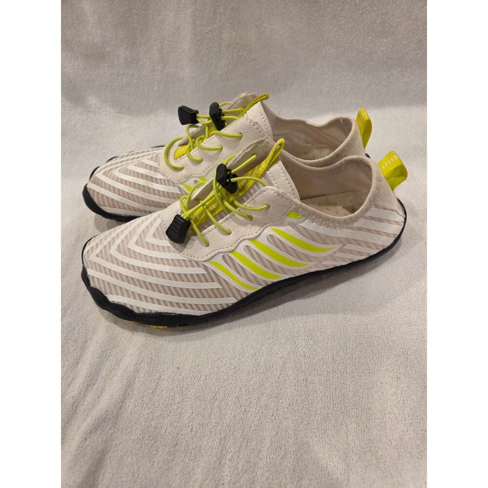 Barestep Active Barefoot Water Shoes White Neon Green Mess Toggle EU 40 US 9